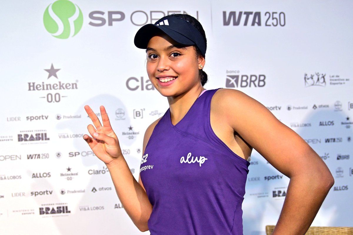 Bom dia da primeira tenista nascida em 2010 a ganhar uma partida do nível WTA! ✌️

Aos 15 anos, Nauhany Silva fez história ontem no SP Open. 🇧🇷