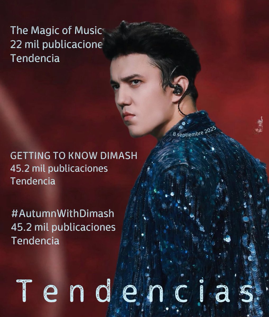 ForeverDear (@foreverdearpr) on Twitter photo ¡Qué buen primer día de regreso a X! Celebremos la unidad que nos permite lograr tan buenos resultados para <a href="/dimash_official/">Dimash Qudaibergen</a>
Gracias, Dears, somos el mejor fandom para el mejor cantante!
The Magic of Music
#AutumnWithDimash
GETTING TO KNOW DIMASH ¡Qué buen primer día de regreso a X! Celebremos la unidad que nos permite lograr tan buenos resultados para <a href="/dimash_official/">Dimash Qudaibergen</a>
Gracias, Dears, somos el mejor fandom para el mejor cantante!
The Magic of Music
#AutumnWithDimash
GETTING TO KNOW DIMASH