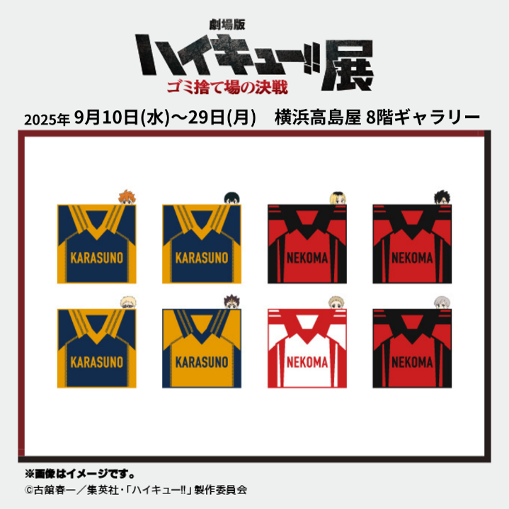 劇場版ハイキュー!!　ごみ捨て場の決戦　ハンドタオル７枚 劇場版ハイキュー!! ゴミ捨て場の決戦』 ハンドタオル 夜久衛輔