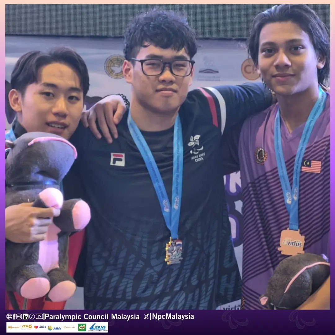 NpcMalaysia's tweet photo. Malaysia makes waves at the 2025 Virtus Swimming Championships in Bangkok, Thailand
#MalaysiaBoleh #TeamPCM #Virtus2025 #ParaSwimming #ParaAthlete https://t.co/as5qdB9TUt