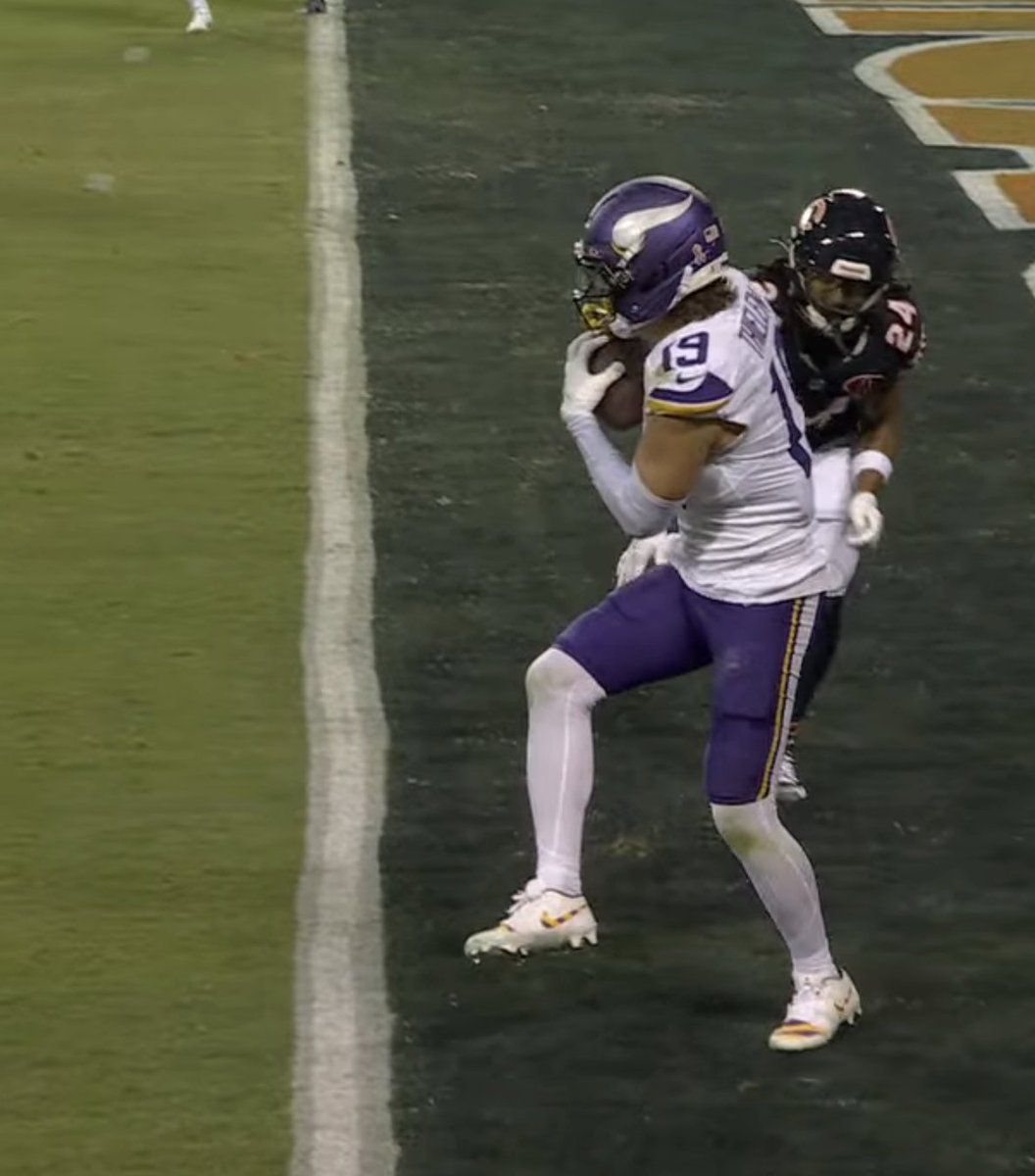 That goal line is a mess