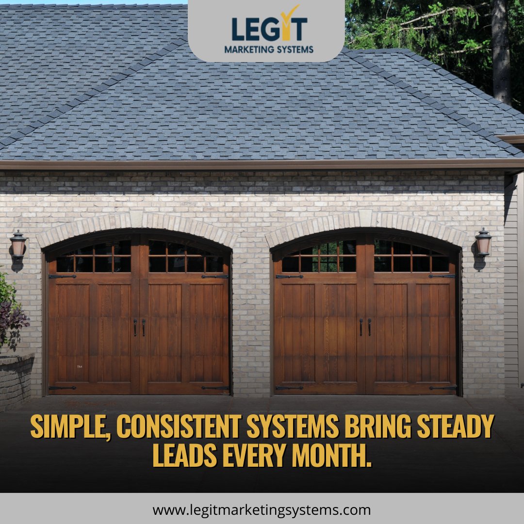 LegitMSystems's tweet image. Marketing doesn’t have to be complicated.

👉 Simple, consistent systems bring steady leads every month.

See how: 
     legitmarketingsystems.com

#GarageDoorMarketing #ProvenSystems