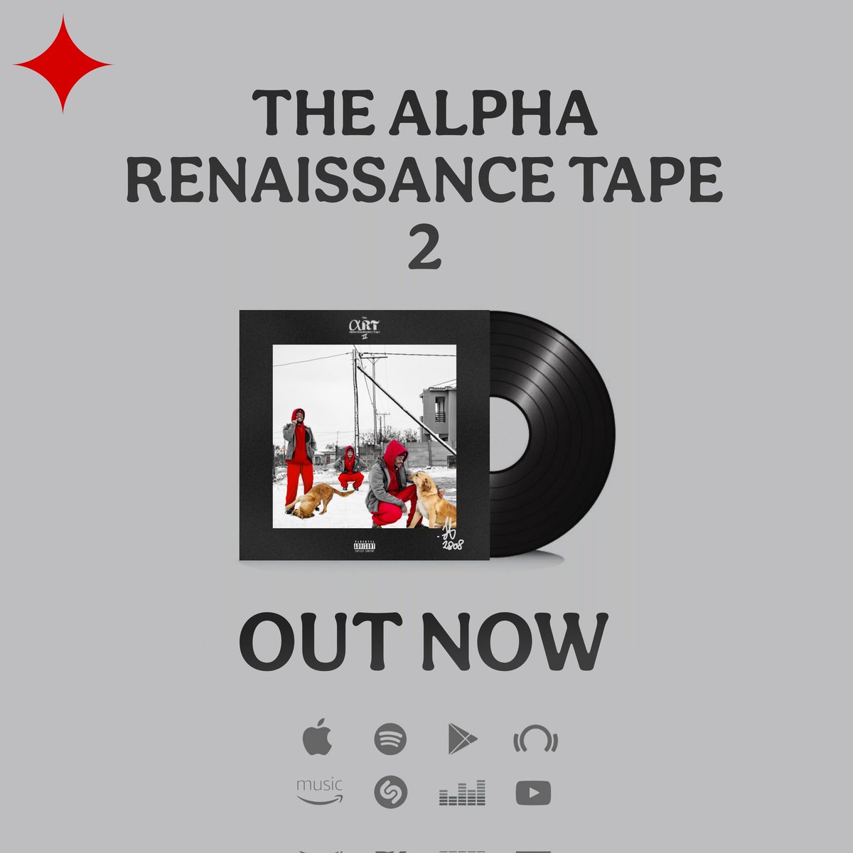 NicksonThabane's tweet photo. THE ALPHA RENAISSANCE TAPE 2 - OUT NOW!❤️
58+ Minutes, 16 Tracks, 8 Features, 1 Vision, 0 Competition...the2808way.
Stream Now:
https://t.co/pQ1bQF6CWk
#NicksonThabane #Team2808 #TheART2 #OutNow #Ditto #HipHop https://t.co/SCxETjv2q5