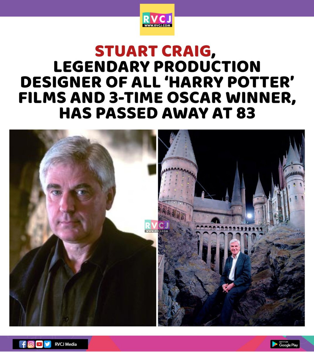 rvcjmovies's tweet image. RIP 🙏🏻

#StuartCraig #HarryPotter #ProductionDesign