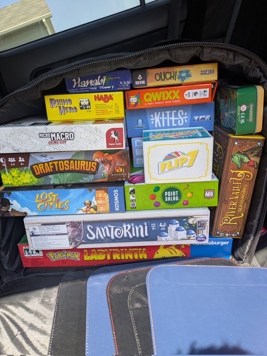 GameSliceShop's tweet image. Took a stack to my game design class today.  Trying to convert some video gamers to the cardboard kind.