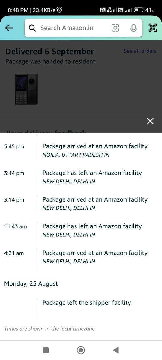 SHOURYASAXENA1's tweet photo. Amazon's STEALING! 😡 My order? Gone. Package? Not delivered. Status? Marked 'delivered.' 😤 BOYCOTT AMAZON!
OrderId - 405-3489639-8985947
 #AmazonScam #JeffBezos #AmazonTheft #BoycottBezos #ConsumerBetrayed #AmazonFraud https://t.co/LcGXFfIejQ
