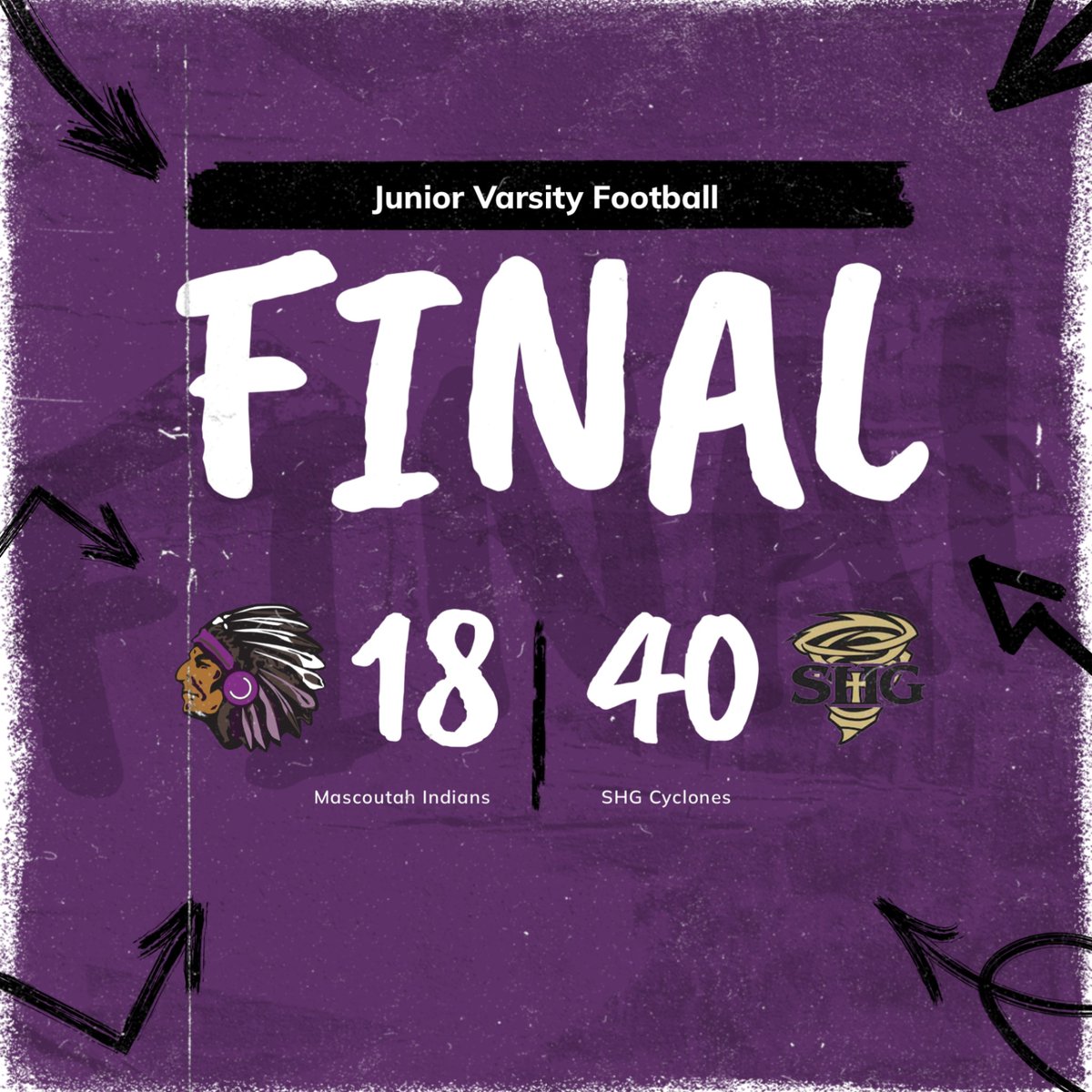 Final from JV Game tonight.