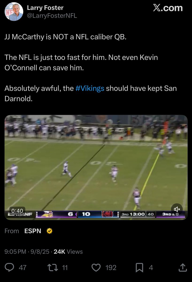 612Qs's tweet image. Life as a quarterback: they hate you when you’re down, love you when you’re up. 

The real question—are you built for it? 

What a debut and display of composure by JJ!

#612Qs 🎯 // #OTM