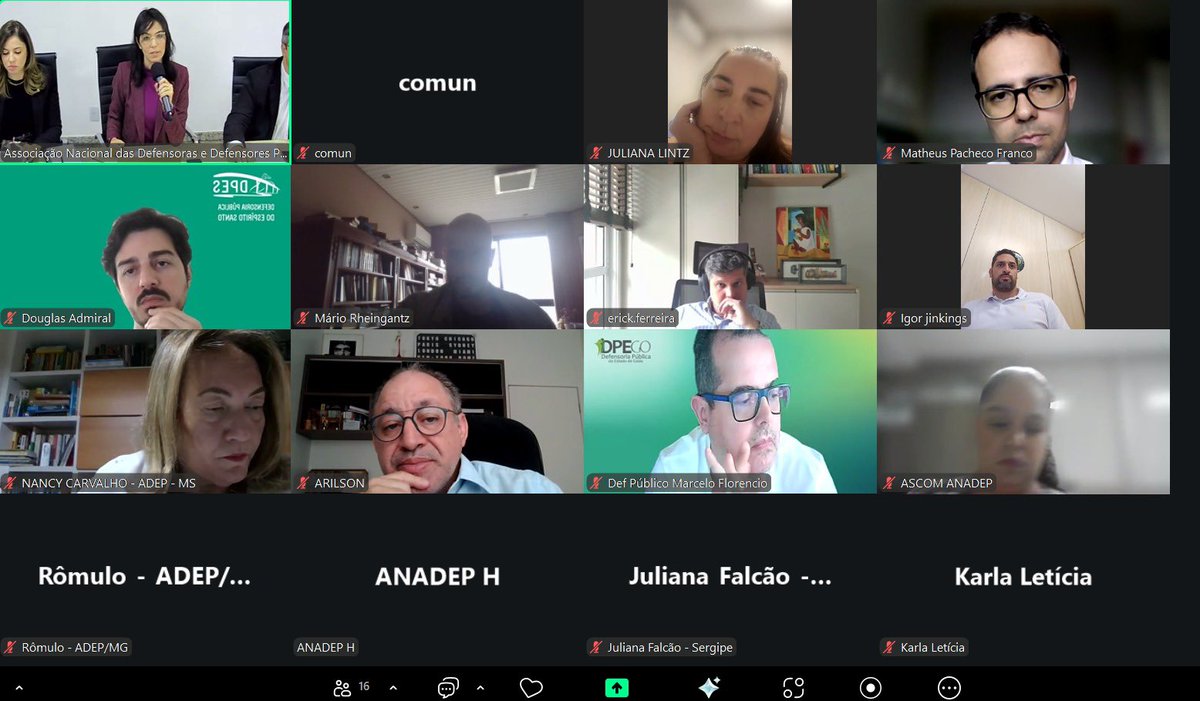 ANADEP_Brasil's tweet image. #DefensoriaSim
Reunião de diretoria da ANADEP/setembro 2025