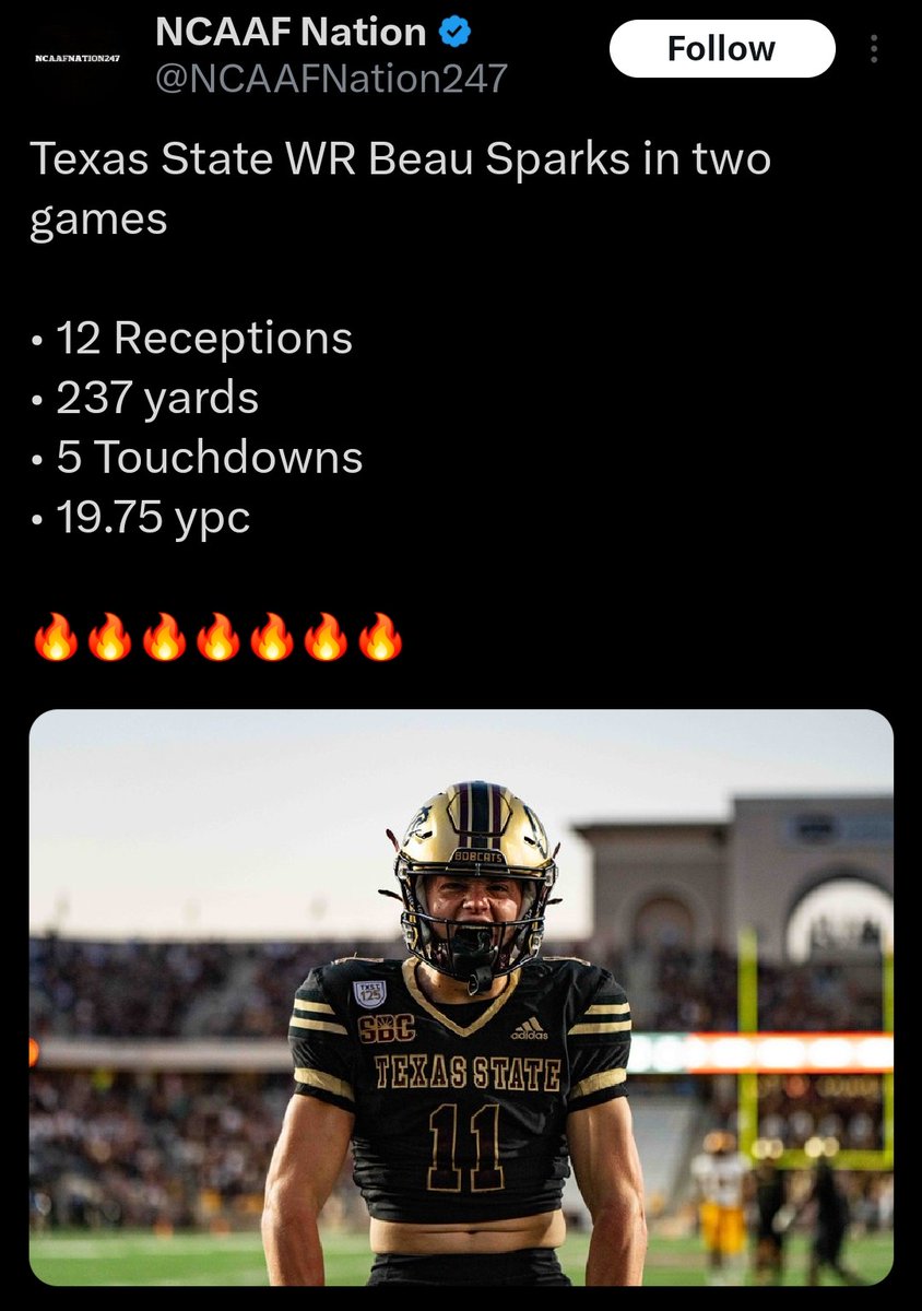 TXST4Life's tweet image. Put this kid on your radar.