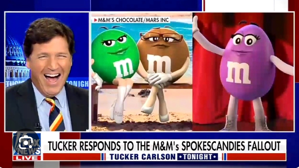BJester16320's tweet image. imagine being cryogenically frozen person from the 1950’s and then the first thing u get shown is images of Tucker Carlson side by side with m&amp;amp;m’s
#MarsBar