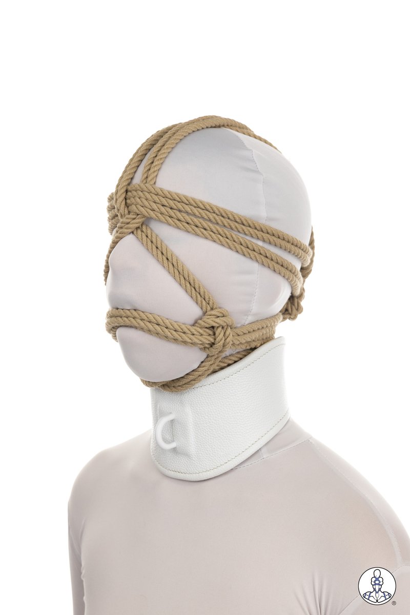 Harness Gag - Cheek-Strap Style | This pattern is similar to a classic ball gag head harness that has straps running from the forehead across the cheeks.  Add a ball or a tube for more fun variations!  |  
TheDuchy.com/harness-gag-ch…