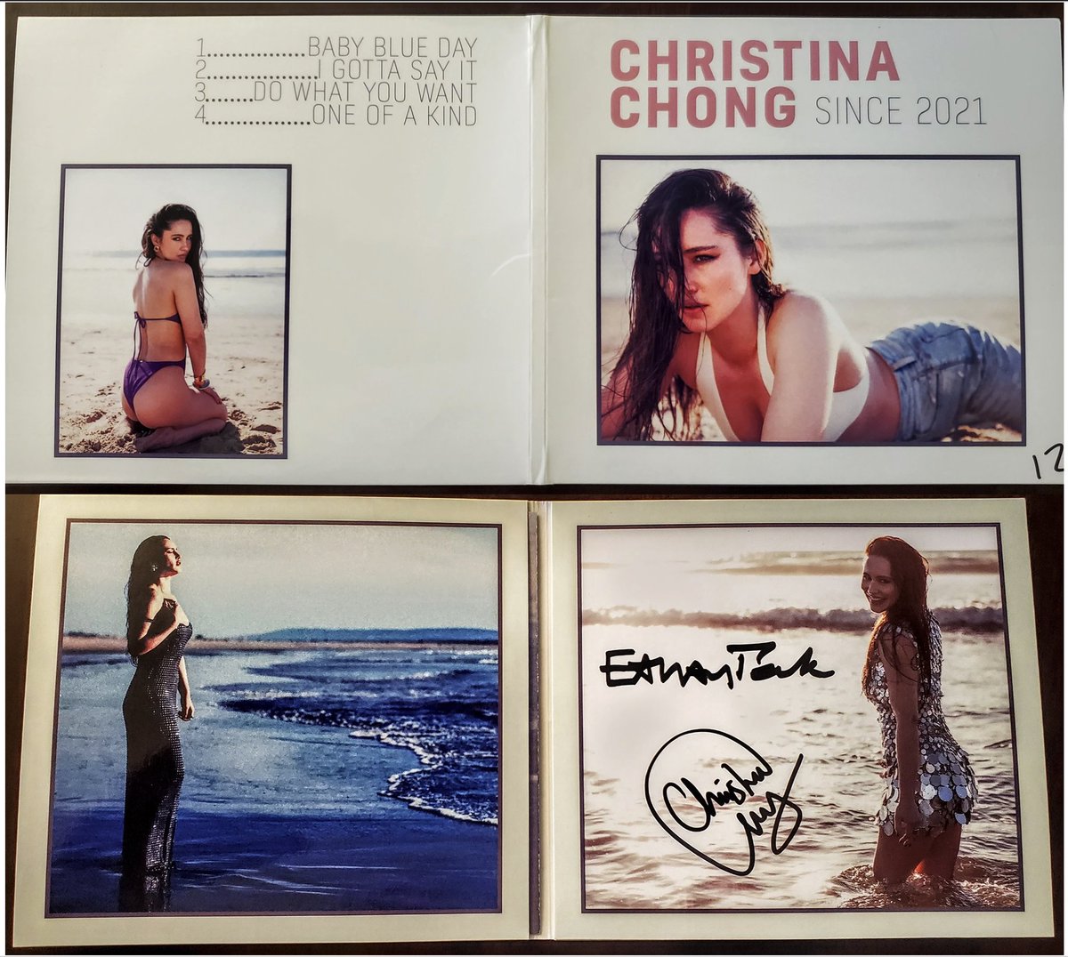 Just received my copy of <a href="/christinachongx/">Christina Chong</a> 's "Since 2021" EP, over here in the US.  # 12 in the series of 100 autographed by <a href="/ethangpeck/">Ethan Peck</a> and Christina Chong - thanks to you both!