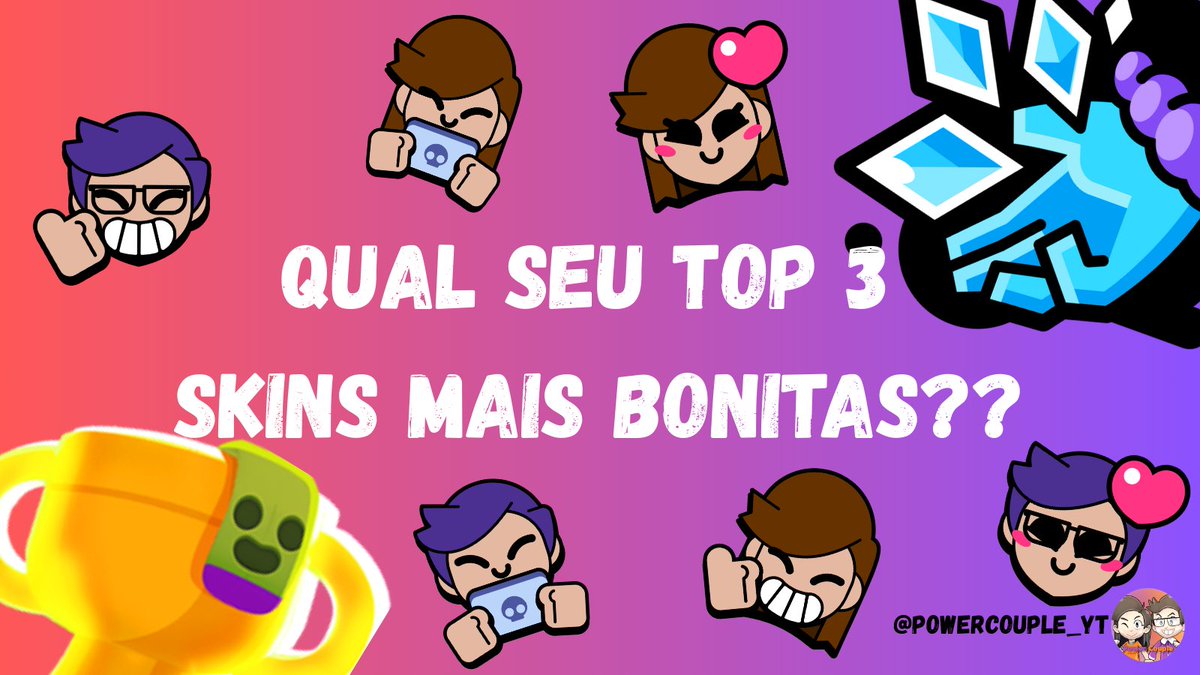 powercouple_yt's tweet image. E aí?? Quais são suas skins mais bonitas?? Diz aí pra gente!!
#BrawlStars