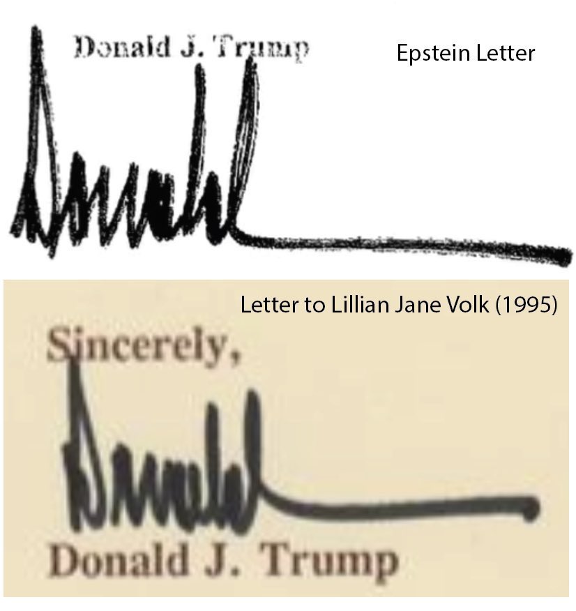 <a href="/JDVance/">JD Vance</a> It’s Donald Trump’s signature. Your boss couldn’t give a shit less about Epstein’s victims. He keeps calling their stories a “hoax” and worse. 

Release the files.