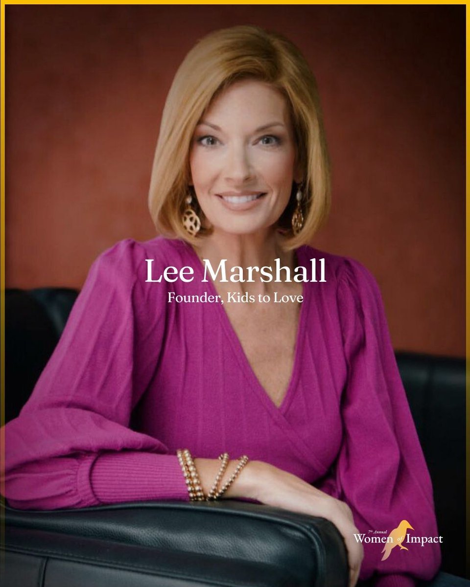 yhn's tweet photo. Lee Marshall’s life story is one of resilience, vision, and devotion to a mission bigger than herself.

Born into foster care and adopted at the age of two, she experienced firsthand the life-changing power of a forever family. That foundation not only shaped her path but gave her a calling: to be a voice for children who are still waiting for families of their own.

Today, through her leadership of the Kids to Love Foundation and its growing programs, Marshall has transformed that calling into a force of hope for more than 300,000 foster children. “First and foremost, my family is my greatest accomplishment,” she said.

“I am proud of founding and growing Kids to Love. What started as a calling in my heart has grown into an organization that has impacted the lives of more than 300-thousand children in foster care. From building homes for girls aging out of the system, to creating workforce development programs, to launching our new mental wellness center with a trauma therapy focus, I’m proud that we’ve not only met needs but created opportunities for children and families to heal and thrive. It’s not about the buildings or the programs — it’s about the lives forever changed.”

Read more here: https://t.co/wKNQ85Q3TO

#KidsToLove #LeeMarshall #Alabama #WomenOfImpact #Faith #Adoption