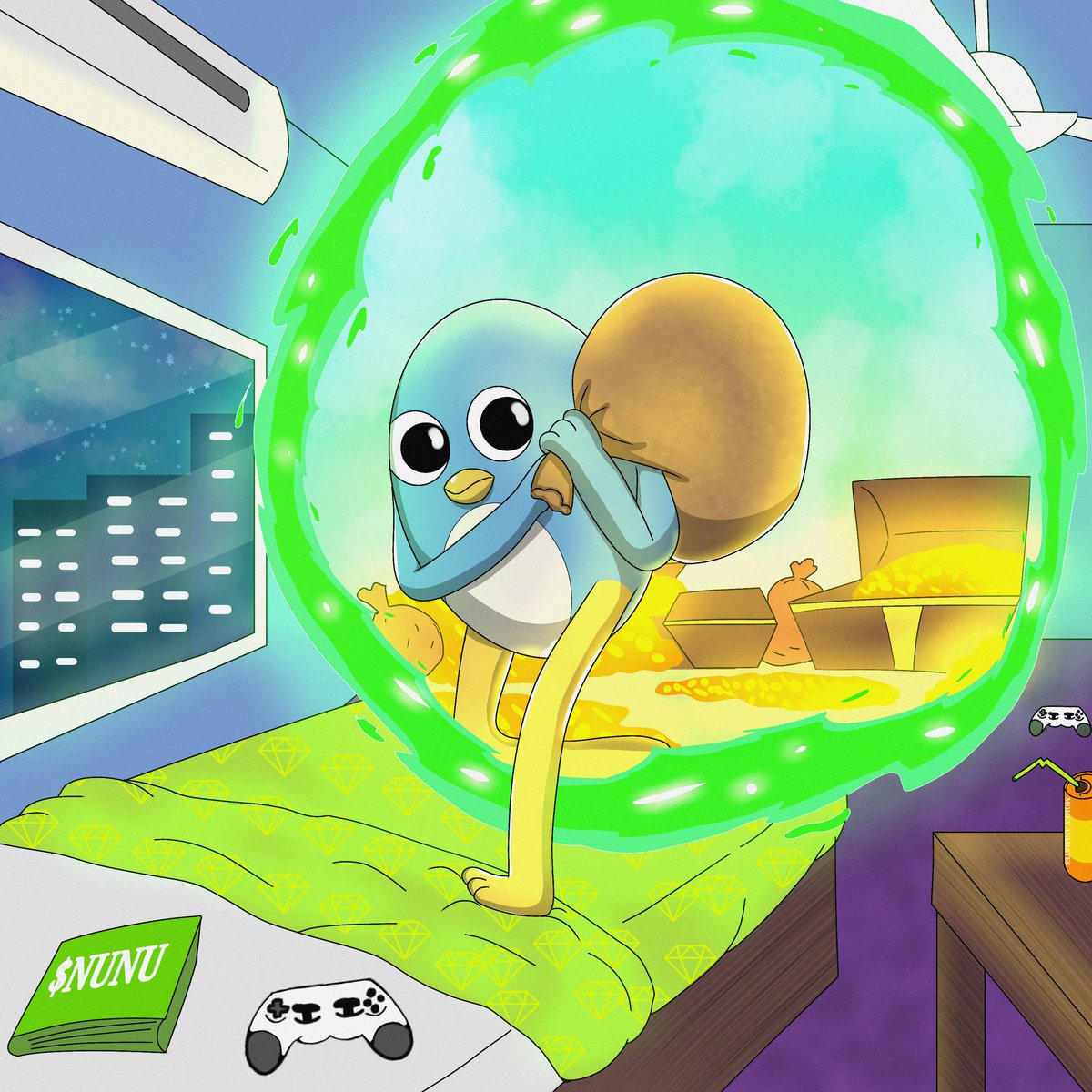 <a href="/chillingnunu/">nunu</a> $NUNU is the next golden gem 💎 

Since most entries were videos,I decided to make my entry an amazing art 🎨 🖌️

Hope the team loves it 🙂