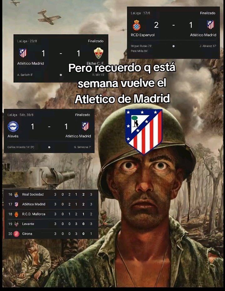 GxlDeTrippiz's tweet photo. Vuelve el Atleti esta semana... https://t.co/THOChXpYpP