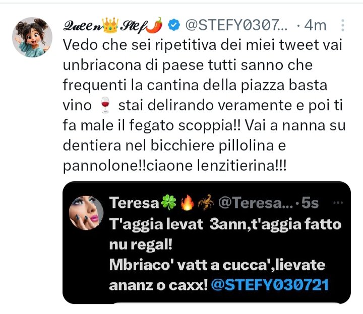 Applauso alla fogna con "MECHES"!
SFIGATA PATENTATA !
MEGLIO FREQUENTARE LE CANTINE,CHE GLI UOMINI DELLE ALTRE....CEXXA!
<a href="/STEFY030721/">𝒬𝓊𝑒𝑒𝓃👑𝒮𝓉𝑒𝒻🌶️</a>