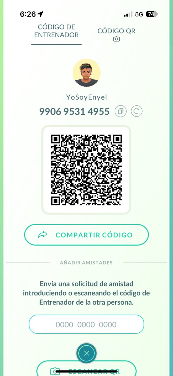 YoSoyEnyel's tweet image. Busco amigos :3 de Pokémon go
Código 990695314955
#PokemonGOfriend
#PokemonGOfriends
#pokemongofriendcode