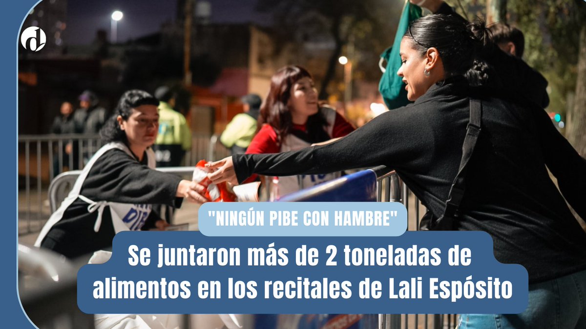 ❗️Este fin de semana, y gracias a una masiva respuesta solidaria del público que asistió a los shows de Lali Espósito en Velez, se juntaron más de 2 toneladas de alimentos para la campaña “Ningún pibe con hambre"