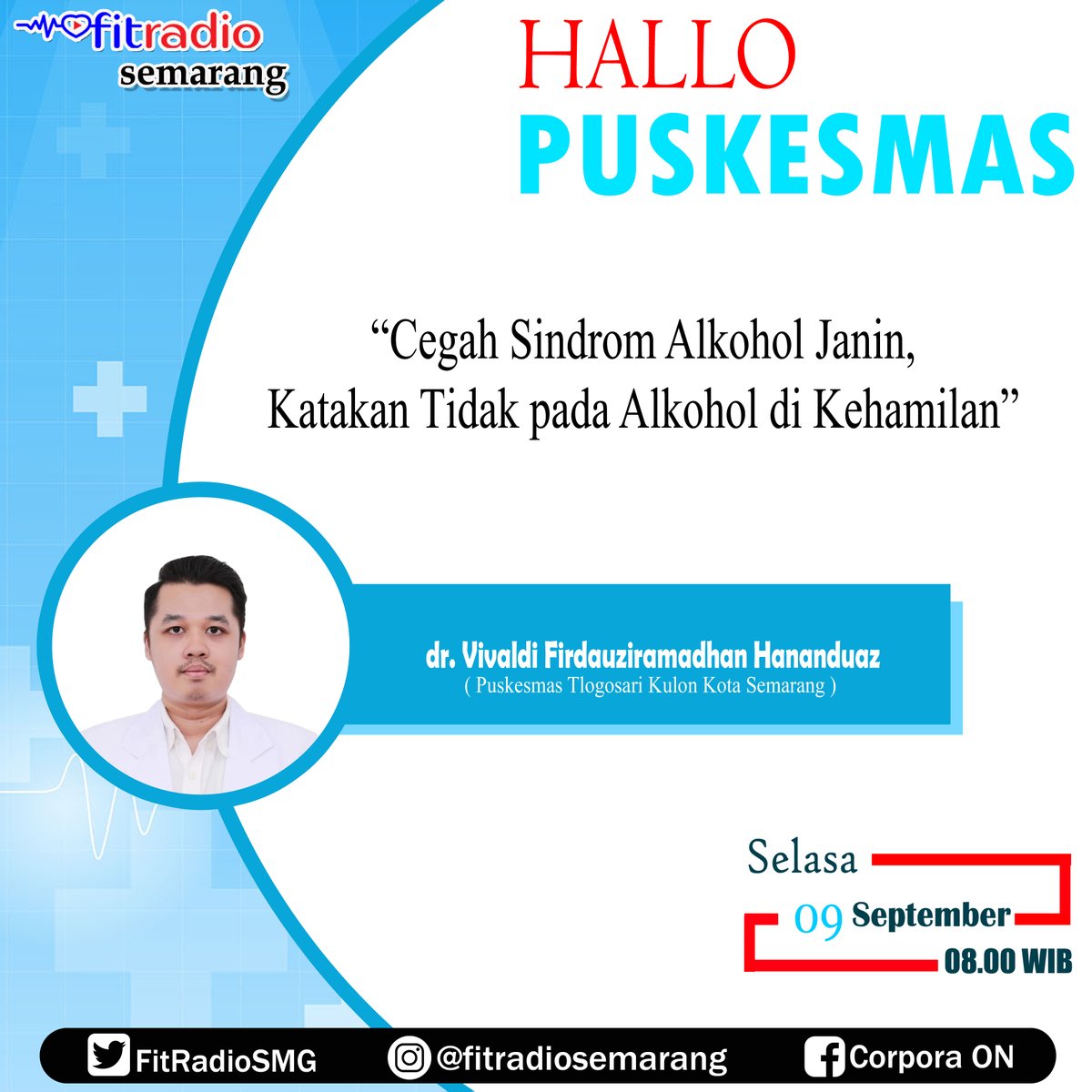 Bagaimana terjadinya Sindrom Alkohol Janin dan Apa Bahaya Alkohol pada Ibu Hamil?

Hallo Puskesmas Jam 08.00 WIB
Bersama PKM @pkm_tlogosarikulon Semarang
Interasktif WA SMS 0811 811 9570

#hallopuskesmas #dokter #puskesmas #kesehatan #radiokesehatan #sindromalkoholjanin #selasa