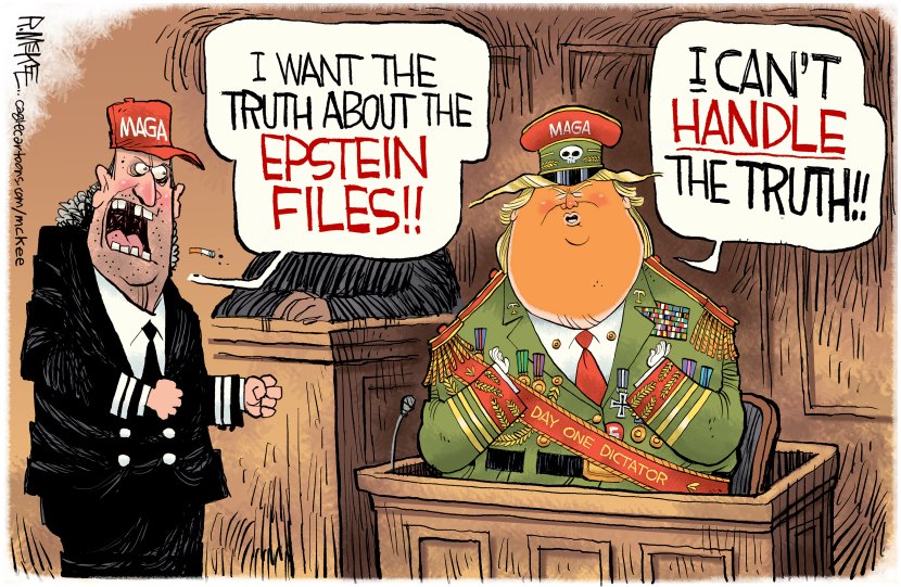 Rick McKee @Rick_McKee_Ink #EpsteinTrumpCoverUp