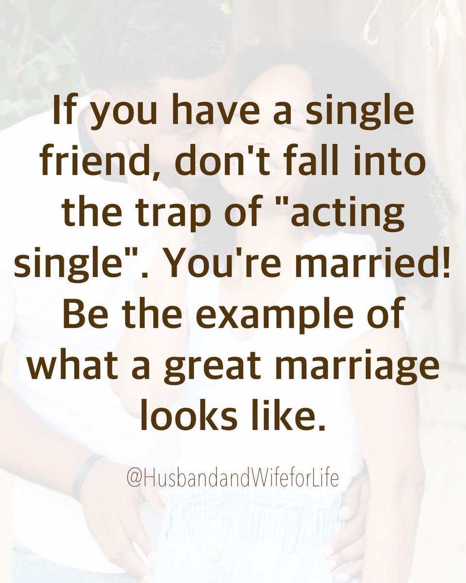 Be the example. Never allow your atmosphere to compromise your commitment. 

#husbandandwifeforlife #growingtogether #marriageandfamily #happycouple #lovegoals #strongmarriage #marriagelife