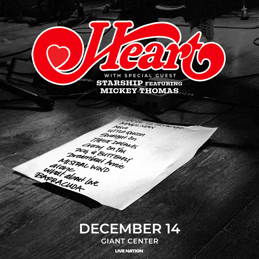 StarshipControl's tweet image. JUST ANNOUNCED! Catch STARSHIP as they support @officialheart at Giant Center in Hershey, PA on December 14th! ⭐Tickets on sale THIS FRIDAY, rsvp here: beacons.ai/starship_contr…

#starship #heart #classicrock #concert #hersheypa