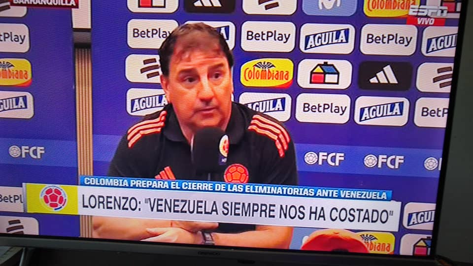#Eliminatorias @SeleCol no hizo reconocimiento del Monumental para medirse mañana a la <a href="/SeleVinotinto/">La Vinotinto</a> hay dudas sobre la titularidad de James Rodríguez. Lorenzo reconoce la incomodidad del rival <a href="/TRKSports/">TRK Sports</a> <a href="/CorreodelCaroni/">Correo del Caroní</a> <a href="/AnnelidaYoris/">AnneYoris</a>