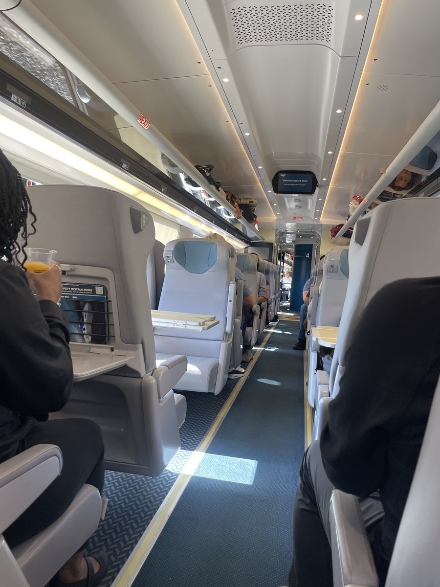 The brand new Acela trains are fabulous. Get on abroad the love train!