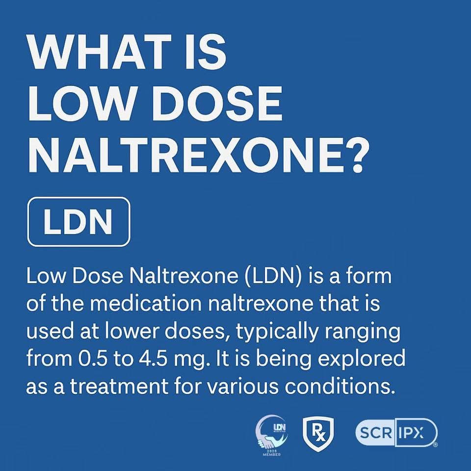 scripxrx's tweet image. What’s Low Dose Naltrexone (LDN)

#lowdosenaltrexone #LDN