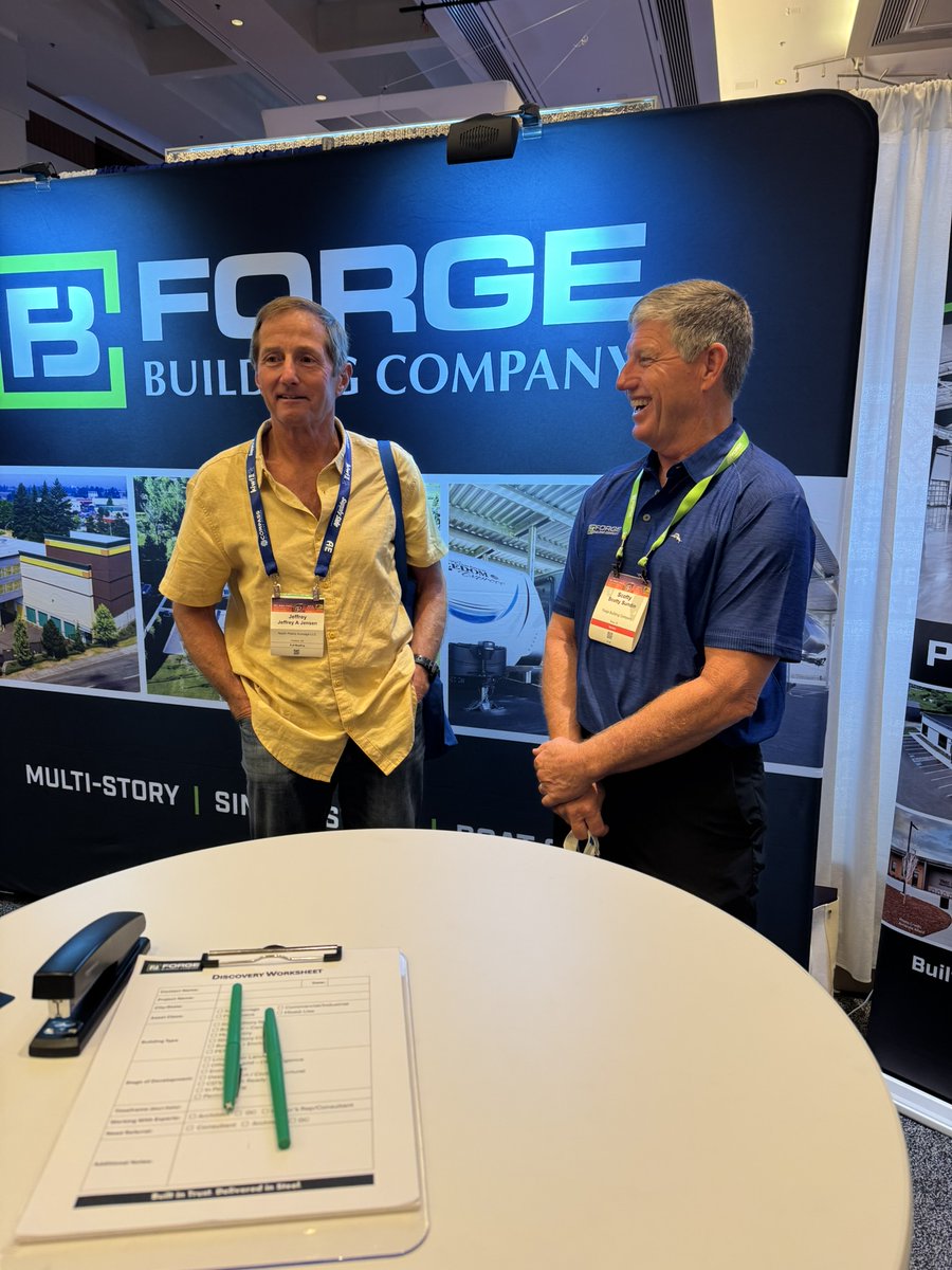 ForgeBuildingC1's tweet image. The 50th anniversary of the SSA Fall Conference &amp;amp; Tradeshow was a huge success last week. We enjoyed meeting up with a lot of new and familiar faces. Stay tuned for more exciting news from the steel building experts at Forge!

hashtag#forgeahead hashtag#steelbuildingexperts