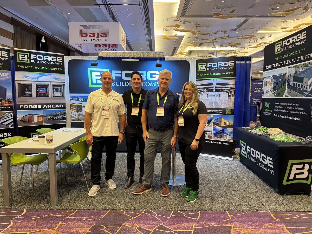 ForgeBuildingC1's tweet image. The 50th anniversary of the SSA Fall Conference &amp;amp; Tradeshow was a huge success last week. We enjoyed meeting up with a lot of new and familiar faces. Stay tuned for more exciting news from the steel building experts at Forge!

hashtag#forgeahead hashtag#steelbuildingexperts