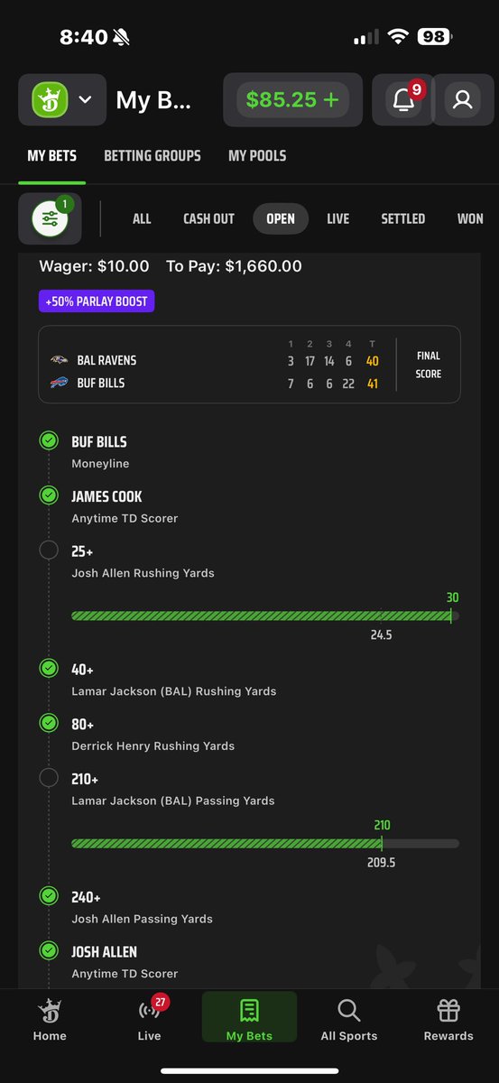 Steven_Friesen's tweet photo. @notthefakeSVP @StanfordSteve82 does this qualify as a bad beat? All green at final. Adjusted 5 min after game without explanation. My Rhodesian Ridgeback is inconsolable. https://t.co/Ls0XTEcYsX