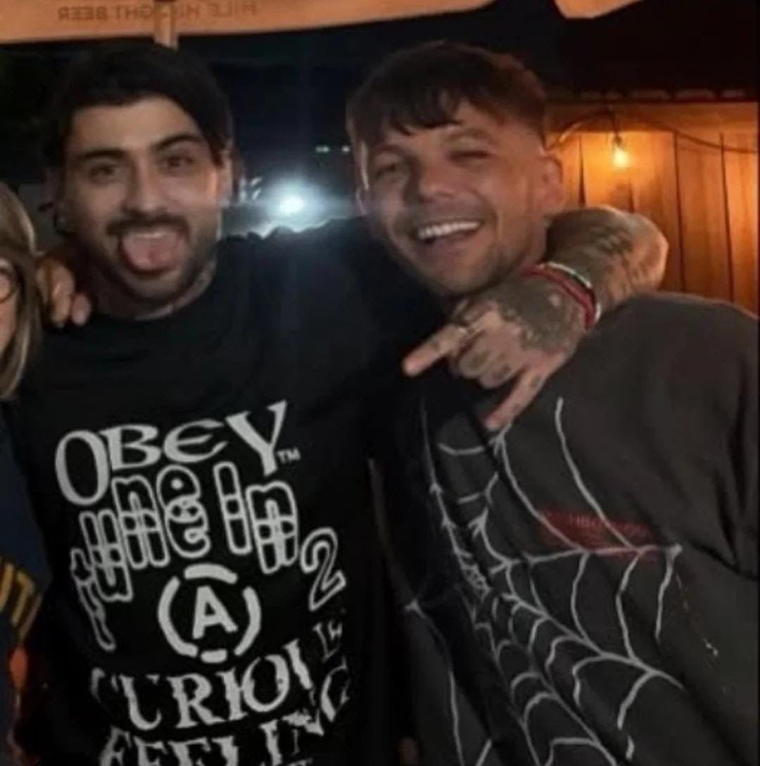 “Shoutout to these two guys from the UK coming all the way out to see us last night. Thanks fellas!” — PondinFranklin thanking Zayn and Louis Tomlinson via IG! 🤍🤘🏻