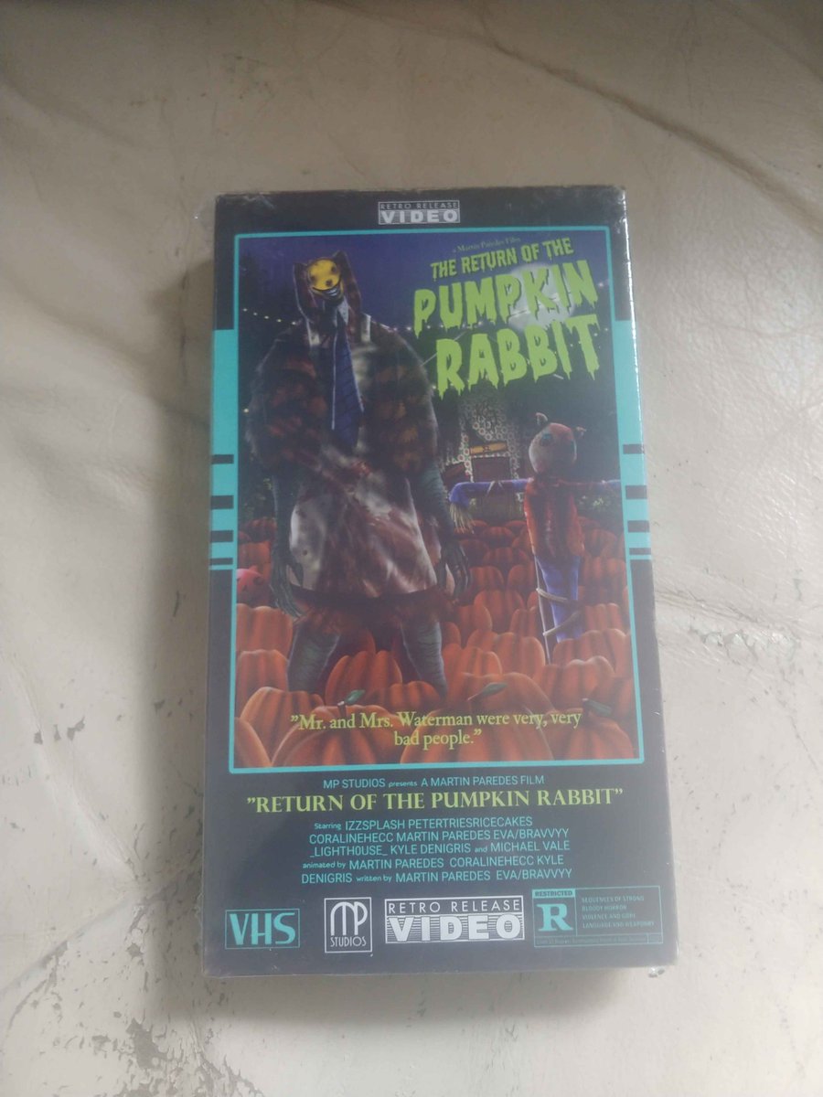 We want to thank <a href="/RRhomeVideo/">Retro Release Video</a> for sending the admins a free tales of the pumpkin rabbit vhs! we are truly grateful for this and for being able to help out people with their orders :)