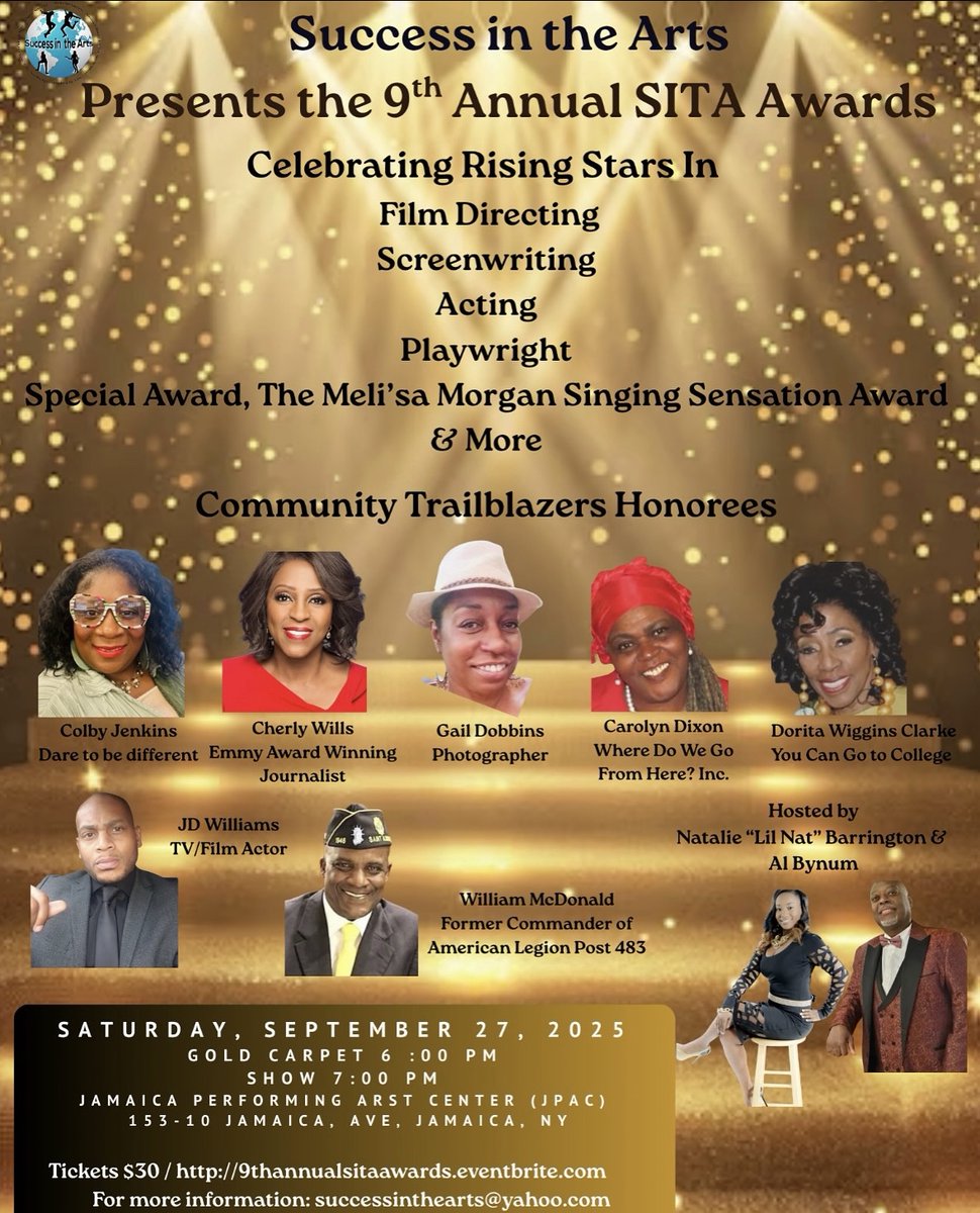 dramalady09's tweet photo. @mzpromoz  Join us at the 9th Annual SITA Awards. Surround yourself with fellow artists, innovators, and dreamers. Dress for expression. and show up for connection. Tag your crew. Grab your tickets. Let’s make it a night of creative celebration  RT https://t.co/QfxpJZCXl2
