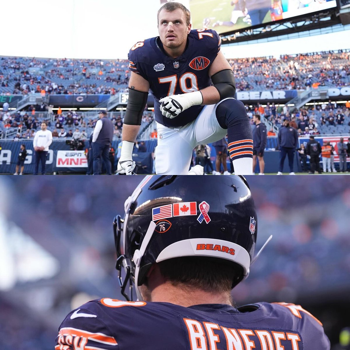 Happy Theo Benedet NFL debut day to all those who celebrate 🇨🇦🐻
