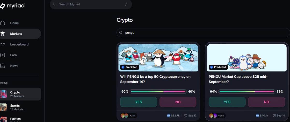Idk about anyone else but both of these $PENGU predictions feel free to me