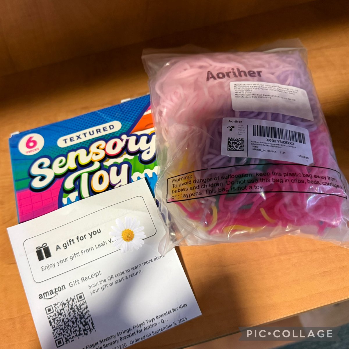 kindafunny's tweet image. Dear Leah V, thank you soooo much for the sensory items. I cant wait to have my students start using them tomorrow. Its very sweet of you to send us. I hope you see this as appears amazon took away the thank you feature to QR codes. #clearthelist #ClearTheLists2025