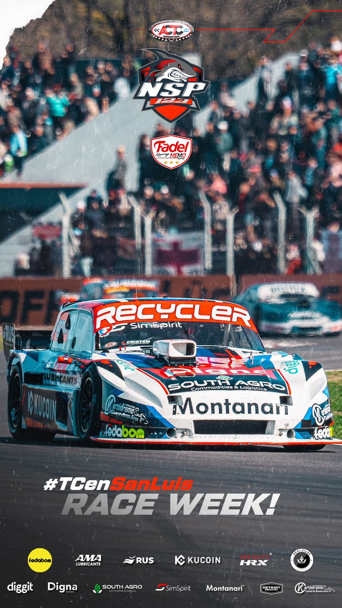 #SemanaDeCarrera! Se viene el #TCenSanLuis y estamos listos…