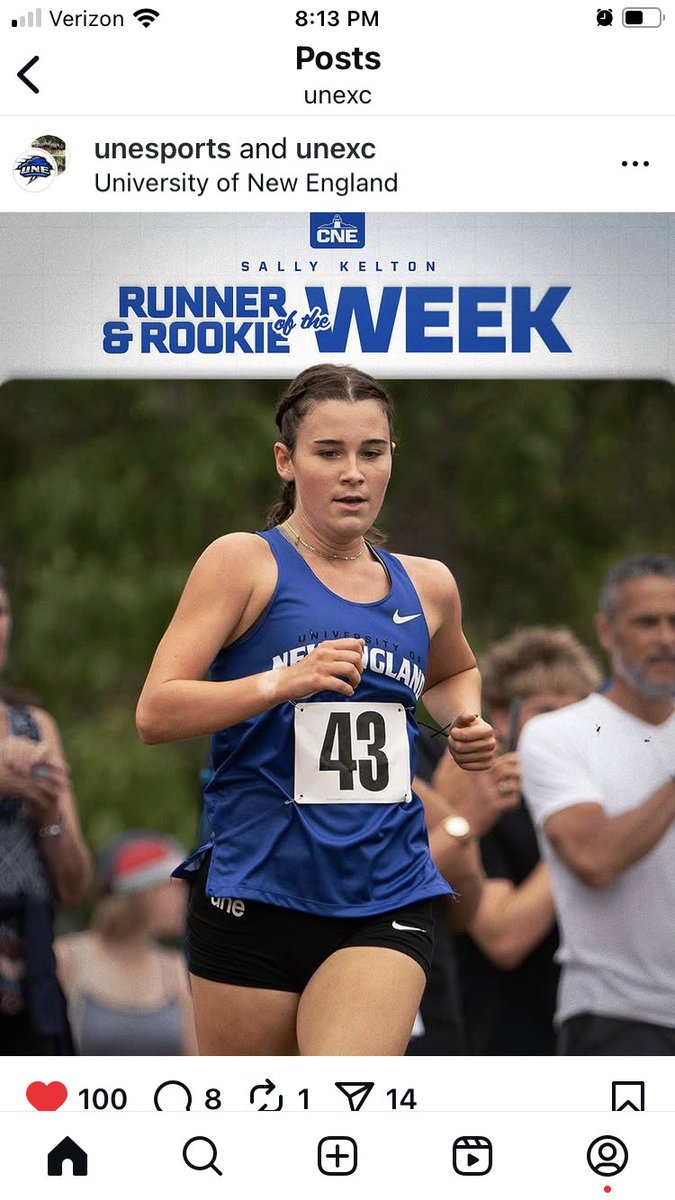 mhsxctf's tweet image. Congratulations to our girl, Sally Kelton on being honored as Runner of the Week AND Rookie of the Week for the University of New England.
Your drive continues to help you shine!✨🏃🏽♀️❤️