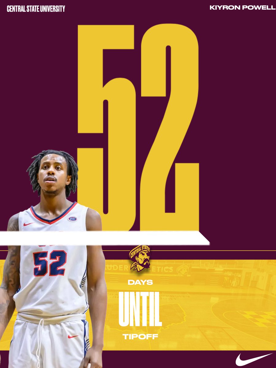 csu_mensbball's tweet image. Counting down with Kiyron Powell (#52) as we gear up for the season! 🏀
We’re officially 52 days away from tip-off. 🔥 🔥

#MarauderBasketball #52Days #PlayerSpotlight