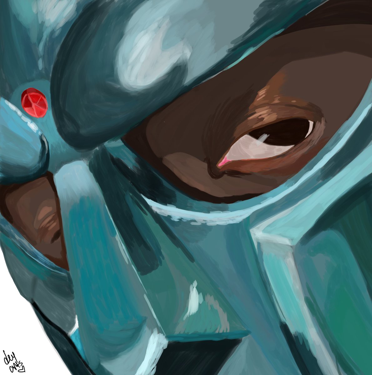 deyonnaarts's tweet image. Finally finished my MF DOOM digital painting everyone clap #MFDOOM