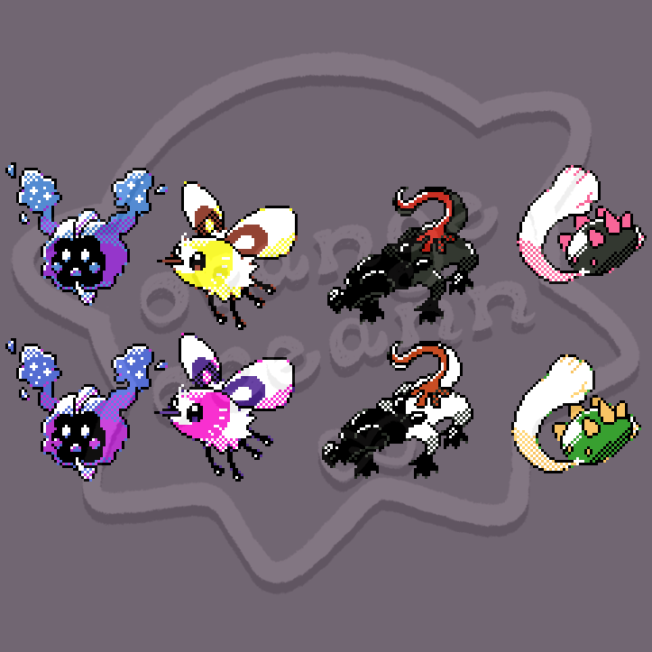 orangeoceann's tweet photo. [12-20-16] :3
Gen 2 Style Pixel Art

#cosmog #cutiefly #salandit #pyukumuku #shinypyukumuku #shinysalandit #shinycutiefly #shinycosmog #shinypokemon #pokemon #sunandmoon #pokemonsunandmoon #pokemonsumo #pokemonusum #usum #ultrasunultramoon #ultrasunandmoon #ultrasunandultramoon https://t.co/mJYCG74d1n