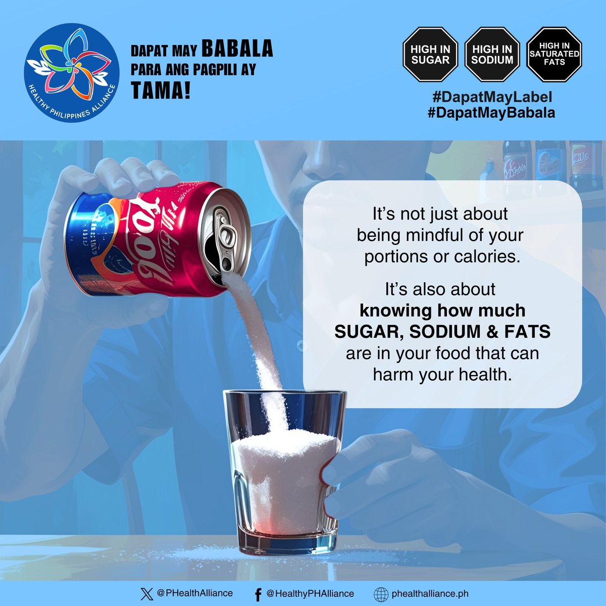 Mas madaling maging health conscious sa tulong ng food warning labels. #DapatMayBabala #DapatMayLabel #BeatNCDs