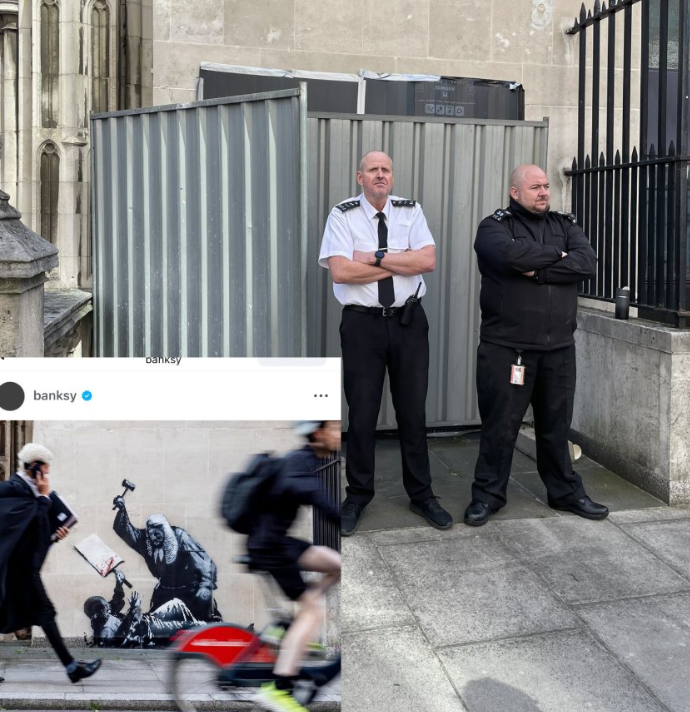 Claude S. (Abox) (@endpop) on Twitter photo Now we're talking! Art that is so dangerous, the police has to cover it up? #freespeech! It would be terrible... if everyone took a picture of this and plastered it all over England, wouldn't it?
"Have you seen the little piggies, covering up the art..." Now we're talking! Art that is so dangerous, the police has to cover it up? #freespeech! It would be terrible... if everyone took a picture of this and plastered it all over England, wouldn't it?
"Have you seen the little piggies, covering up the art..."
