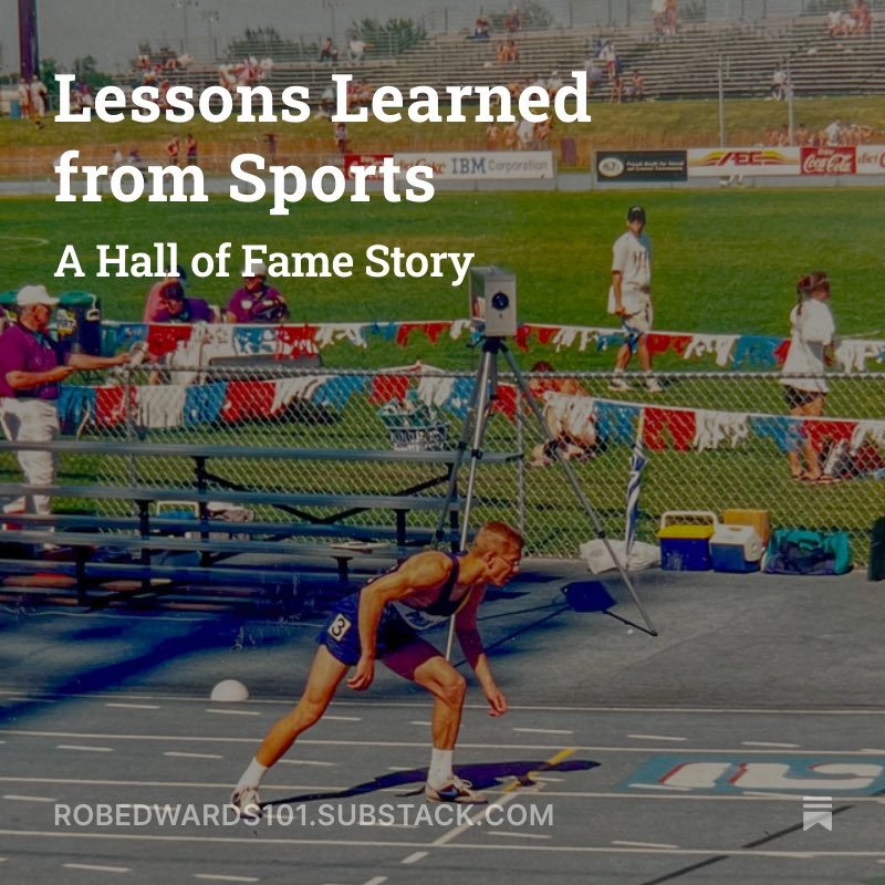 Run_Trl's tweet image. READ Lessons Learned from Sports 
via @SubstackInc and why….

“There are few things in life that will do for you what sports can do. Where all you really need to do is show up and toe the line.”

substack.com/@robedwards454…