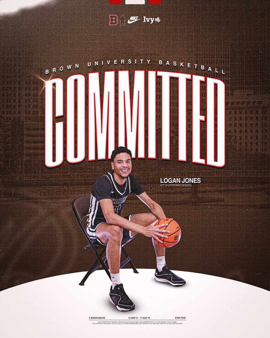 Jeremy (@coachjmyers3) on Twitter photo Super excited for our guy 26’ Logan Jones and his commitment to Brown University. They are getting a phenomenal young man, excellent student in the classroom, and an extremely talented Basketball Player. #EverTrue x #PantherPride Super excited for our guy 26’ Logan Jones and his commitment to Brown University. They are getting a phenomenal young man, excellent student in the classroom, and an extremely talented Basketball Player. #EverTrue x #PantherPride